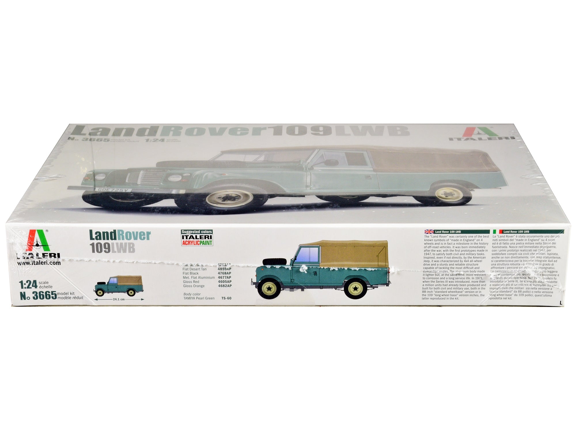 Skill 3 Model Kit Land Rover 109 LWB 1/24 Scale Model by Italeri - Premium Range/Land Rover from Italeri - Just $88.99! Shop now at Rapidvehicles