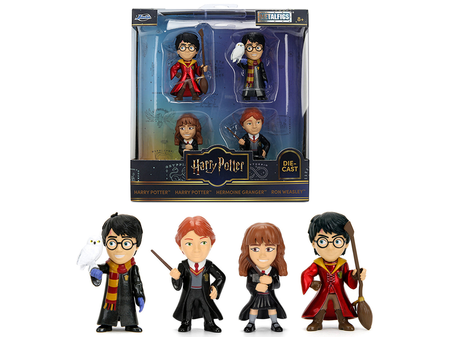 Set of 4 Diecast Figures "Harry Potter" "Metalfigs" Series by Jada