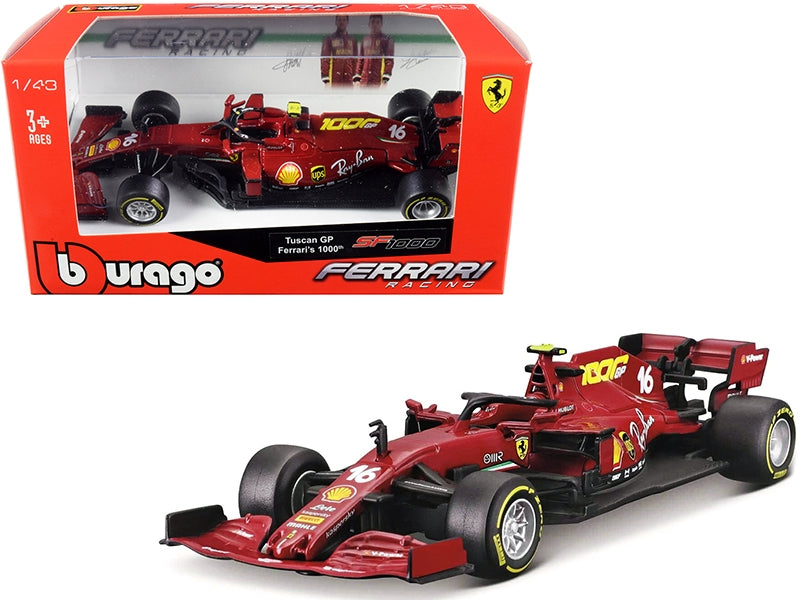 Ferrari SF1000 #16 Charles Leclerc Tuscan GP Formula One F1 - Premium Formula 1 Models from Bburago - Just $35.99! Shop now at Rapidvehicles