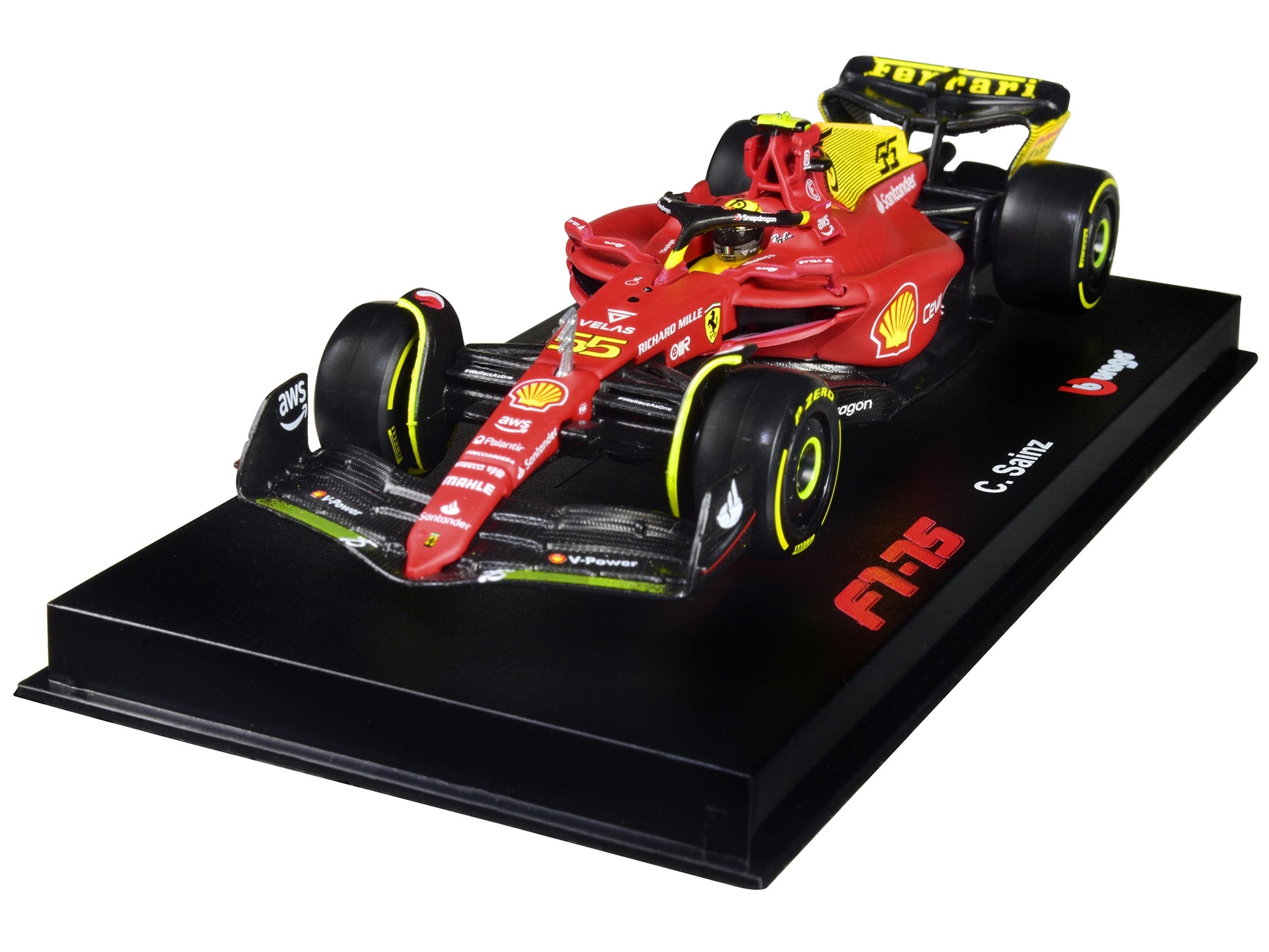 Ferrari F1-75 #16 Charles Leclerc "Giallo Modena" 2nd Place - Premium Formula 1 Models from Bburago - Just $36.89! Shop now at Rapidvehicles