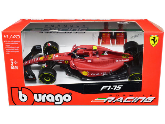 Ferrari F1-75 #55 Carlos Sainz "Ferrari Racing" Formula One F1 - Premium Formula 1 Models from Bburago - Just $29.11! Shop now at Rapidvehicles