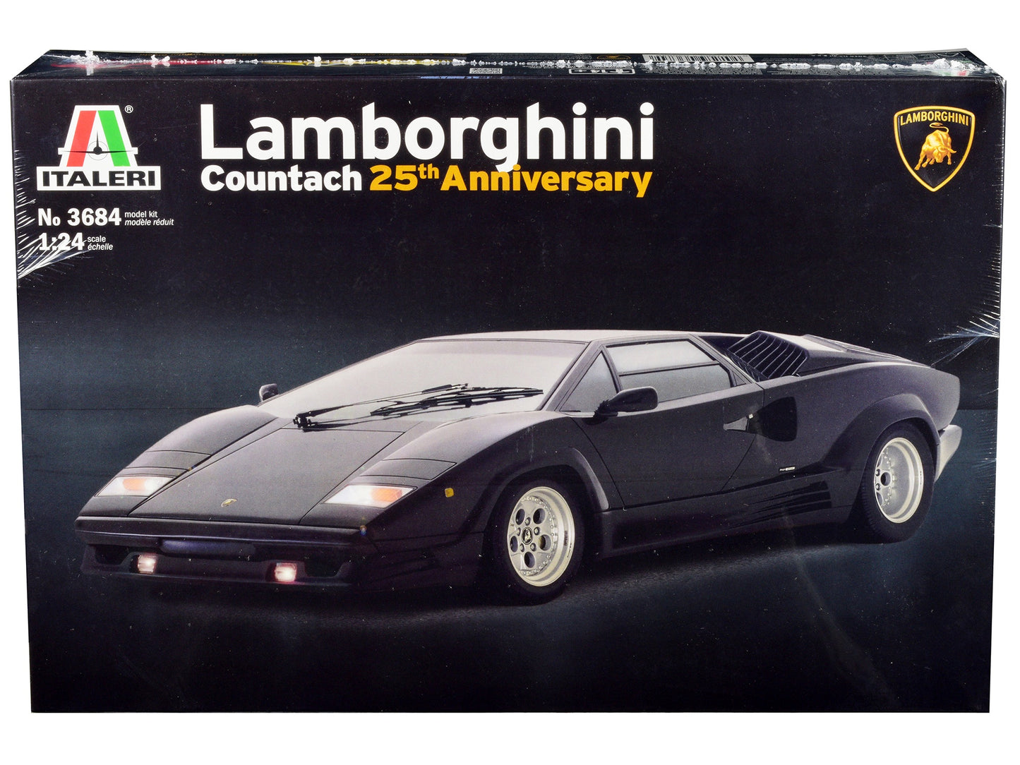 Skill 3 Model Kit Lamborghini Countach 25th Anniversary 1/24