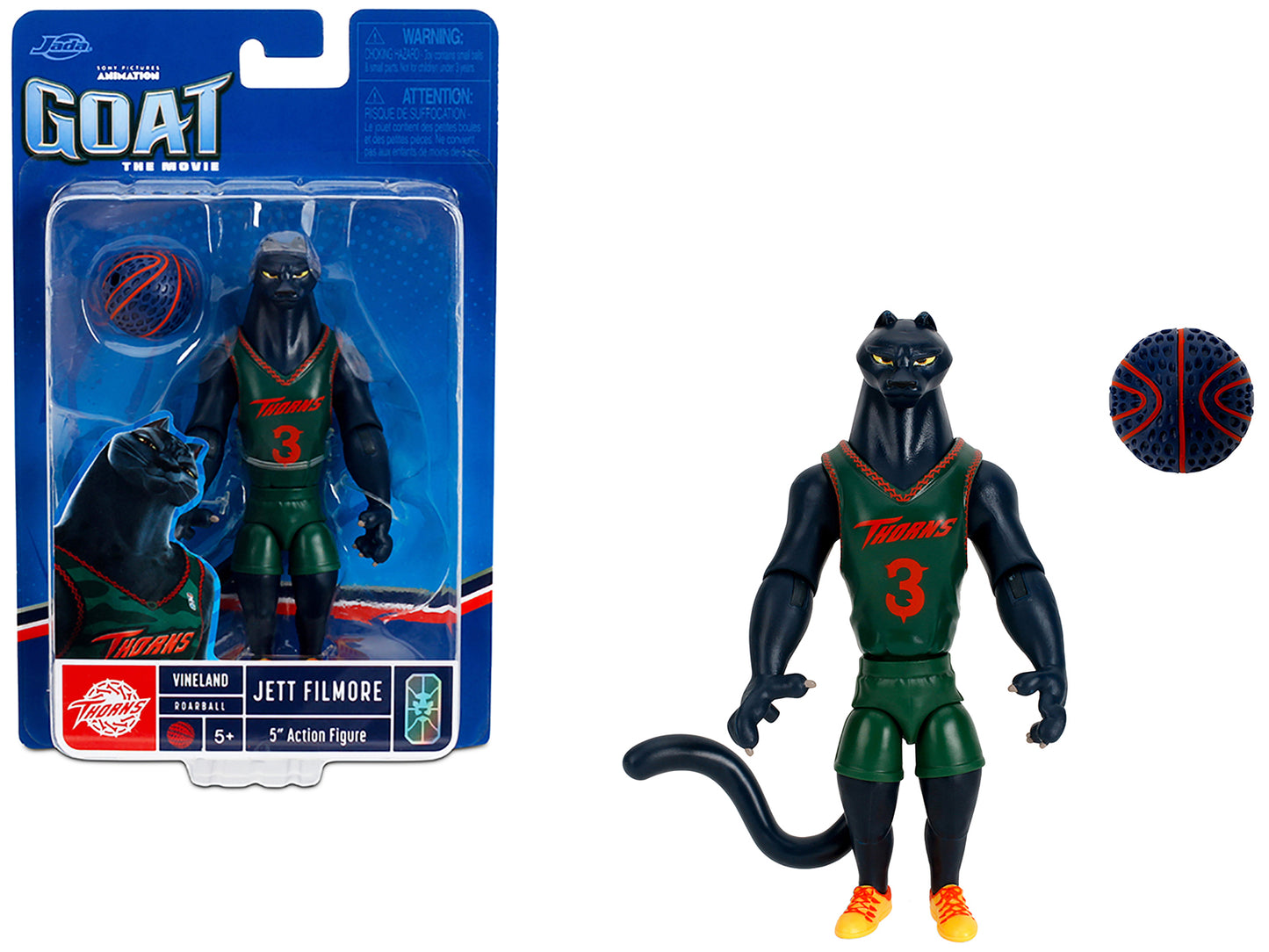 Jett Filmore 5" Moveable Figure with Basketball "Goat" (2026) Movie Model by Jada