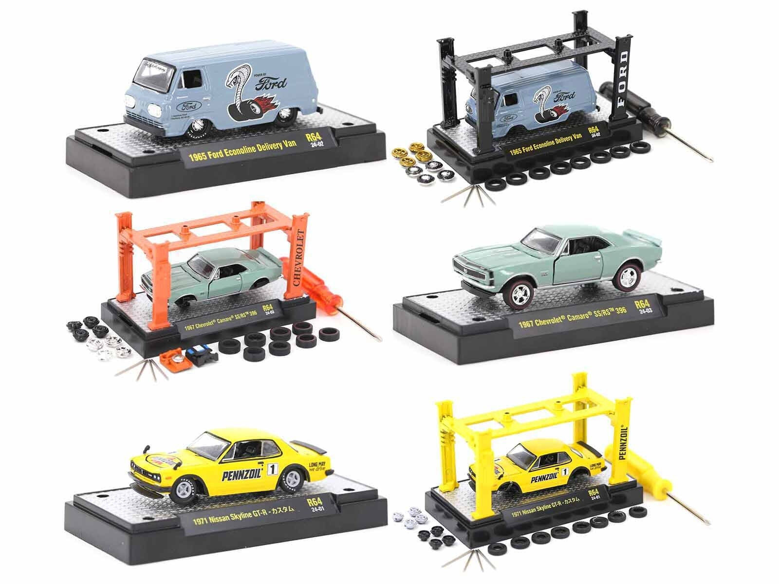 Model Kit 3 piece Car Set Release 64 Limited Edition to 9600 - Premium 1/64 Scale Sets from M2 - Just $58.49! Shop now at Rapidvehicles