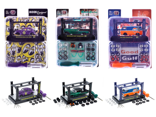 Model Kit 3 piece Car Set Release 80 Limited Edition to 9600 pieces Worldwide 1/64 Diecast Model Cars by M2 Machines