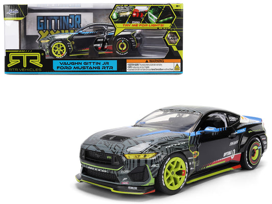Ford Mustang RTR #25 Vaughn Gittin Jr. "Formula Drift PRO Championship" (2025) with Lights "RTR Vehicles" Series 1/24 Diecast Model Car by Jada