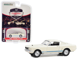 1965 Shelby GT350 White with Blue Stripes (Lot #1381) Barrett Jackson "Scottsdale Edition" Series 12 1/64 Diecast Model Car by Greenlight - Premium Shelby Models from Greenlight - Just $23.45! Shop now at Rapidvehicles