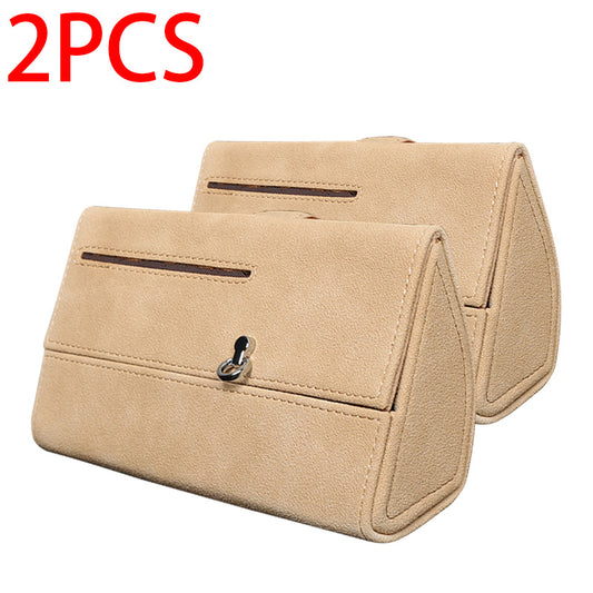 Color: Beige, Quantity: 2pcs - Car storage box - Premium Steering Covers from Rapidvehicles - Just $37.79! Shop now at Rapidvehicles