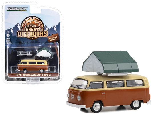 1978 Volkswagen Type 2 (T2B) Van Panama Brown and Dakota Beige - Premium Volkswagen Models from Greenlight - Just $29.99! Shop now at Rapidvehicles