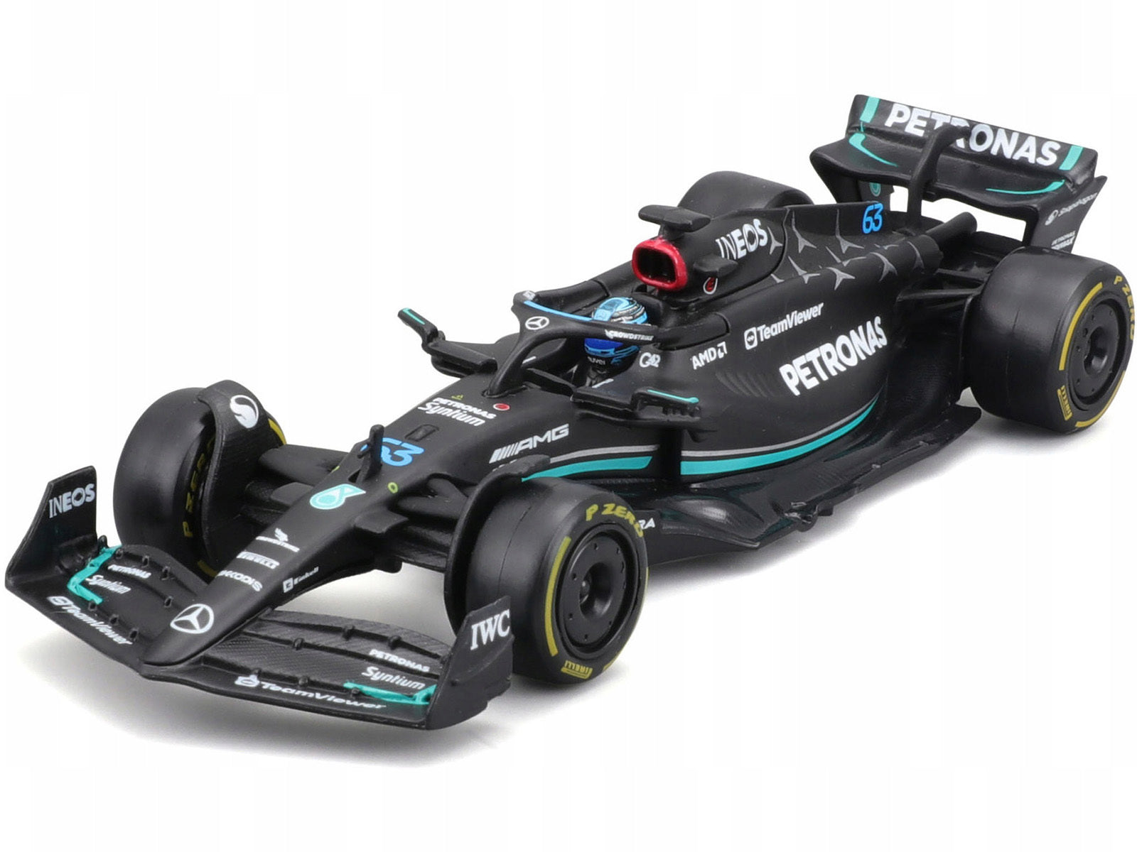 Mercedes-AMG F1 W14 E Performance #63 George Russell "Petronas" "Formula One F1 World Championship" (2023) with Driver in Car 1/43 Diecast Model Car by Bburago - Premium Mercedes Models from Bburago - Just $32.34! Shop now at Rapidvehicles