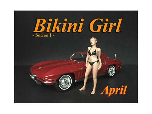 April Bikini Calendar Girl Figurine for 1/18 Scale Models by - Premium Figures from American Diorama - Just $32.99! Shop now at Rapidvehicles