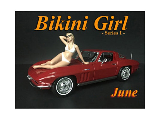 June Bikini Calendar Girl Figurine for 1/18 Scale Models by - Premium Figures from American Diorama - Just $32.99! Shop now at Rapidvehicles