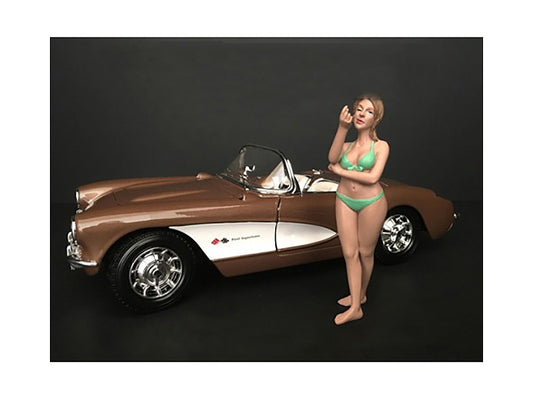 August Bikini Calendar Girl Figurine for 1/18 Scale Models by - Premium Figures from American Diorama - Just $32.99! Shop now at Rapidvehicles