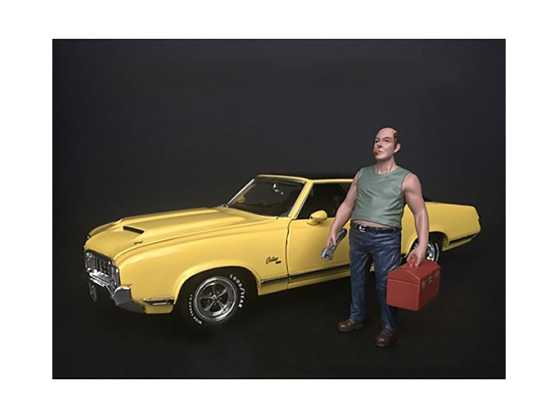 Sam with Tool Box Figurine for 1/18 Scale Models by American - Premium Figures from American Diorama - Just $29.99! Shop now at Rapidvehicles