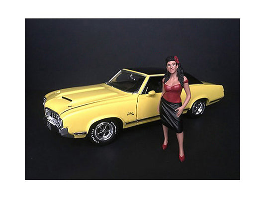 "Hanging Out II" Rosa Figurine for 1/18 Scale Models by American Diorama - Use code SHOPAPP15 to get 15 percent off