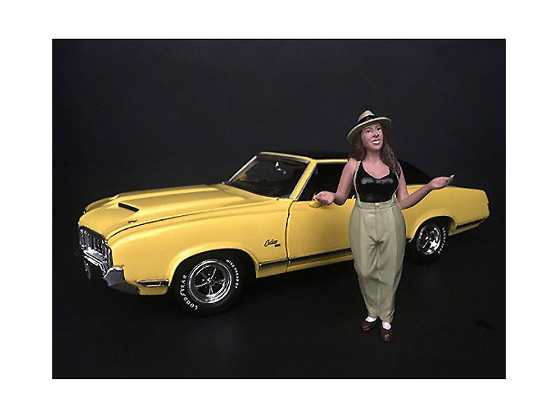 "Hanging Out II" Tanya Figurine for 1/18 Scale Models by American Diorama - Use code SHOPAPP15 to get 15 percent off