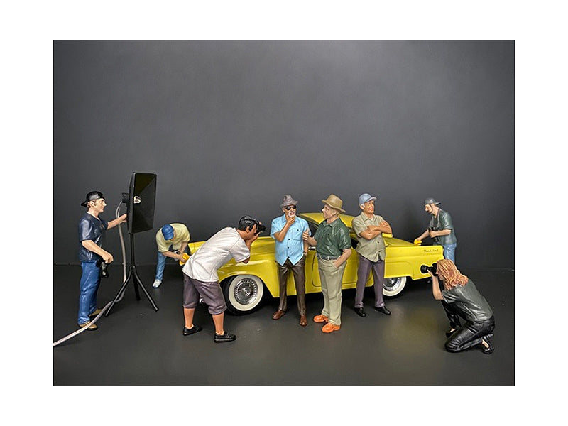 "Weekend Car Show" 8 piece Figurine Set for 1/18 Scale Models by American Diorama - Premium Figures from American Diorama - Just $125.99! Shop now at Rapidvehicles