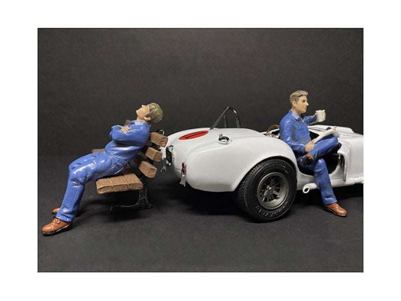 Sitting Mechanics 2 piece Figurine Set for 1/18 Scale Models by - Premium Figures from American Diorama - Just $52.19! Shop now at Rapidvehicles