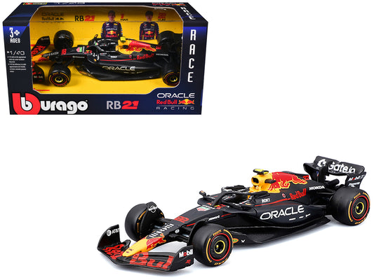 Red Bull Racing RB21 #22 Yuki Tsunoda "Oracle" Formula One F1 World Championship (2025) "Race" Series 1/43 Diecast Model Car by Bburago - Use code SHOPAPP15 to get 15 percent off