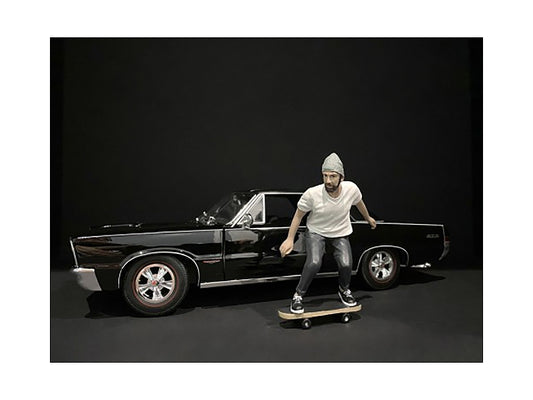 Skateboarder Figurine II for 1/18 Scale Models by American - Premium Figures from American Diorama - Just $32.99! Shop now at Rapidvehicles