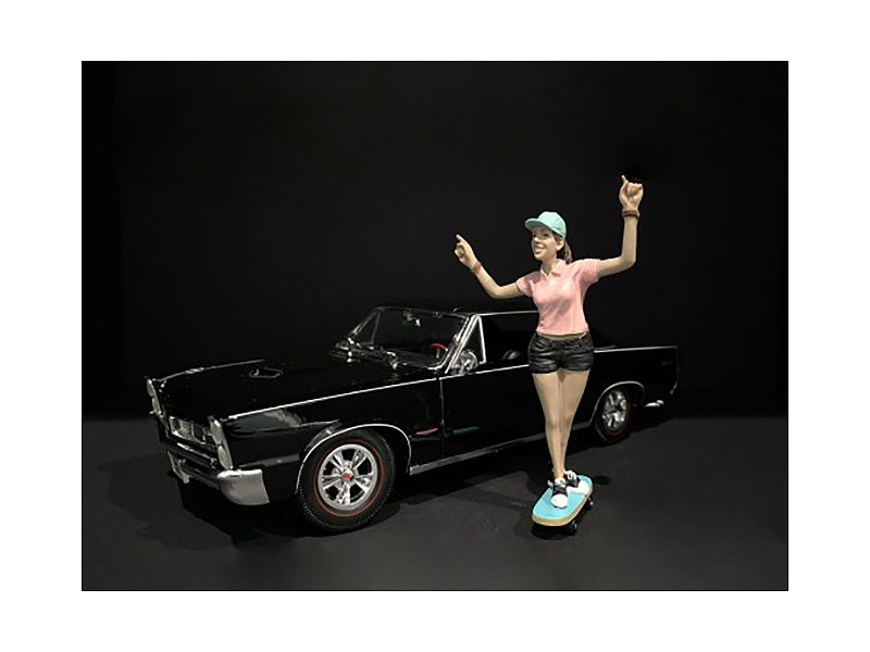 Skateboarder Figurine IV for 1/18 Scale Models by American Diorama free shipping USA