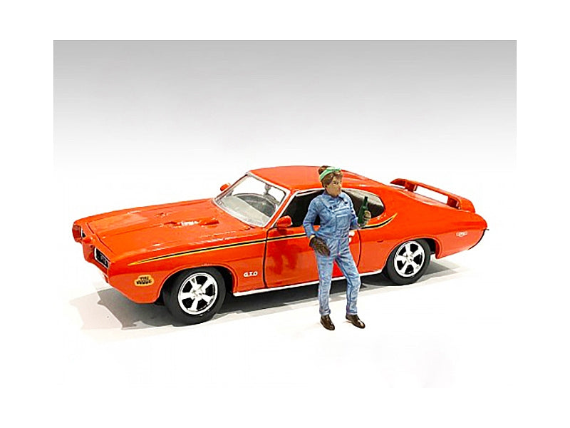 Retro Female Mechanic IV Figurine for 1/18 Scale Models by - Premium Figures from American Diorama - Just $29.99! Shop now at Rapidvehicles