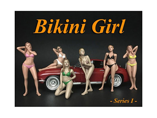 Bikini Calendar Girls Series I 6 piece Figurine Set for 1/24 - Premium Figures from American Diorama - Just $92.99! Shop now at Rapidvehicles