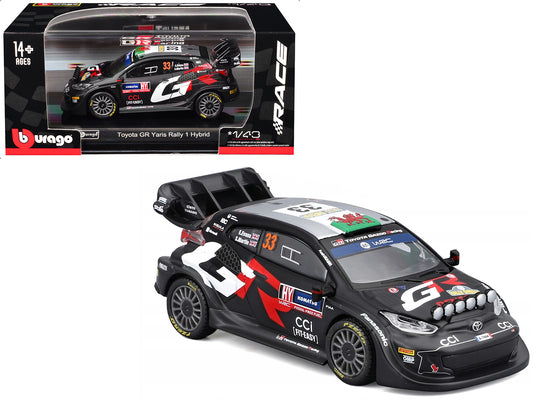 Toyota GR Yaris Rally1 Hybrid #33 Elfyn Evans - Scott Martin "Toyota Gazoo Racing WRT" "World Rally Championship" (2024) "Race" Series 1/43 Diecast Model Car by Bburago