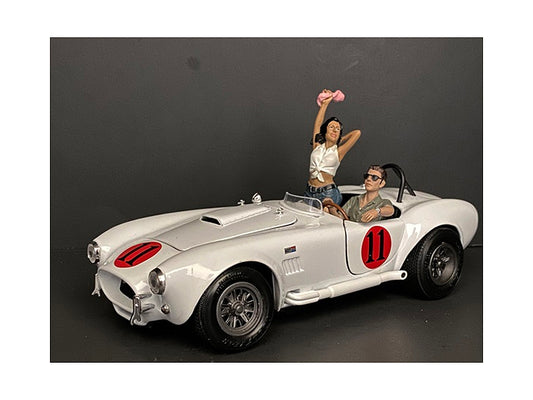 Seated Couple Release IV 2 piece Figurine Set for 1/24 Scale - Premium Figures from American Diorama - Just $41.12! Shop now at Rapidvehicles