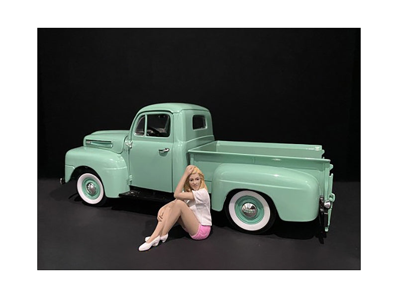 Car Girl in Tee Madee Figurine for 1/24 Scale Models by American Diorama - Premium Figures from American Diorama - Just $21.99! Shop now at Rapidvehicles