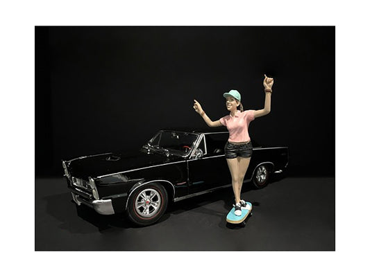 Skateboarder Figurine IV for 1/24 Scale Models by American - Premium Figures from American Diorama - Just $28.99! Shop now at Rapidvehicles