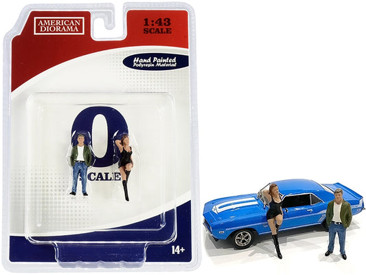 70s Style Two Figurines Set I for 1/43 Scale Models by American - Premium Figures from American Diorama - Just $32.39! Shop now at Rapidvehicles