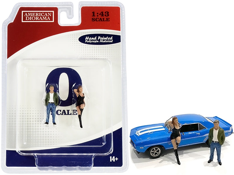 70s Style Two Figurines Set I for 1/43 Scale Models by American Diorama - Premium Figures from American Diorama - Just $27.99! Shop now at Rapidvehicles