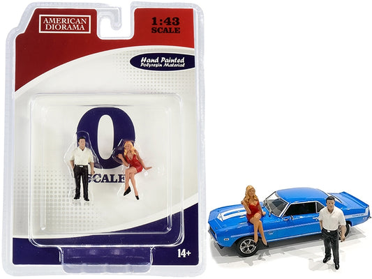 70s Style Two Figurines Set II for 1/43 Scale Models by American - Premium Figures from American Diorama - Just $35.99! Shop now at Rapidvehicles