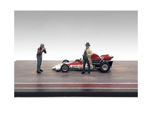 "Race Day" Two Diecast Figures Set 3 for 1/43 Scale Models by - Premium Figures from American Diorama - Just $41.99! Shop now at Rapidvehicles