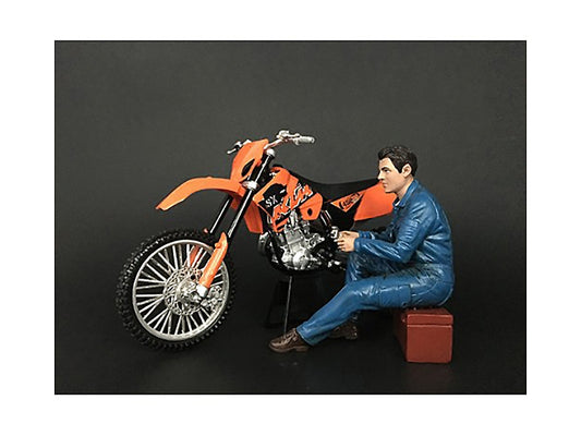 Mechanic Michael Figurine for 1/12 Scale Motorcycle Models by - Premium Figures from American Diorama - Just $34.99! Shop now at Rapidvehicles