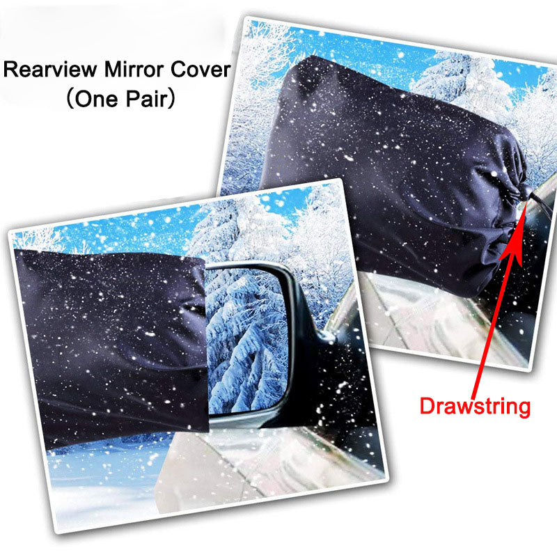 Color: Mirror Cover, Quantity: 1pc - Car snow cover - Premium Car Covers from Rapidvehicles - Just $30.99! Shop now at Rapidvehicles