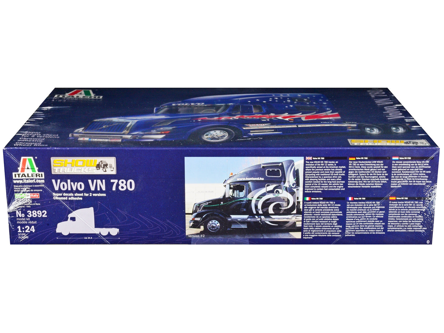 Skill 5 Model Kit Volvo VN 780 Truck Tractor "Show Trucks" 1/24