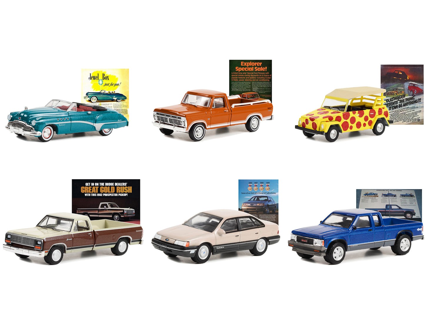 "Vintage Ad Cars" Set of 6 pieces Series 8 1/64 Diecast Model - Premium 1/64 Scale Sets from Greenlight - Just $80.99! Shop now at Rapidvehicles