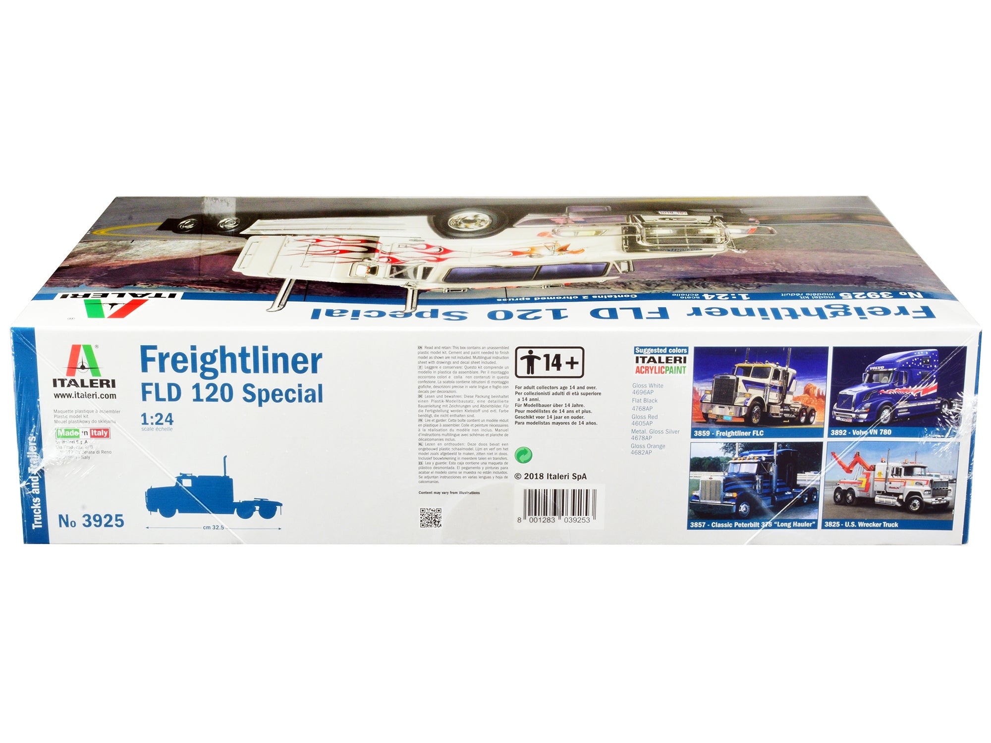 Skill 5 Model Kit Freightliner FLD 120 Special Truck Tractor 1/24 Scale Model by Italeri - Premium Model Kits(To Built) from Italeri - Just $125.82! Shop now at Rapidvehicles