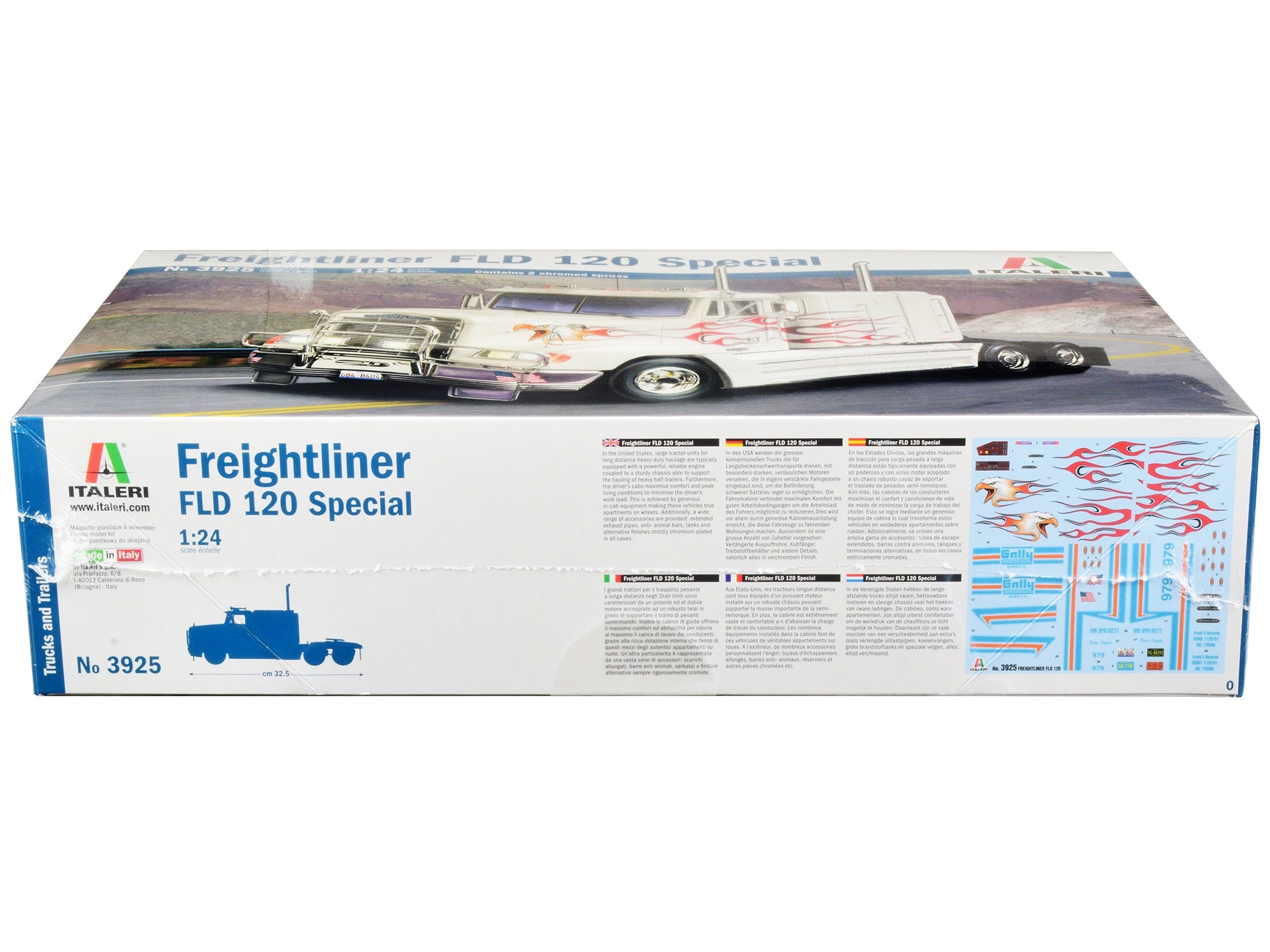 Skill 5 Model Kit Freightliner FLD 120 Special Truck Tractor 1/24 Scale Model by Italeri - Premium Model Kits(To Built) from Italeri - Just $125.82! Shop now at Rapidvehicles