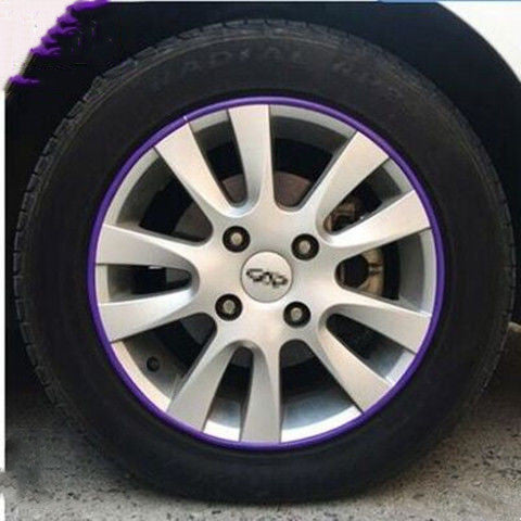 Color: Purple - Automotive Supplies, Wheel Decoration Strips, Tire Rims - Premium Interior Parts from Rapidvehicles - Just $13.54! Shop now at Rapidvehicles