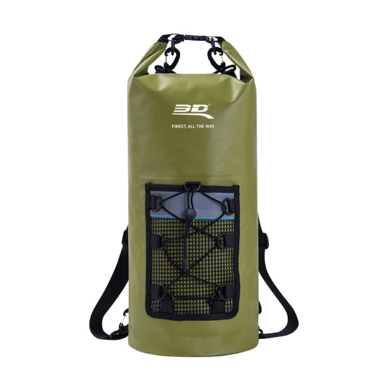 3D MAXpider Roll-Top Dry Bag Backpack - Army Green 6117-AG
