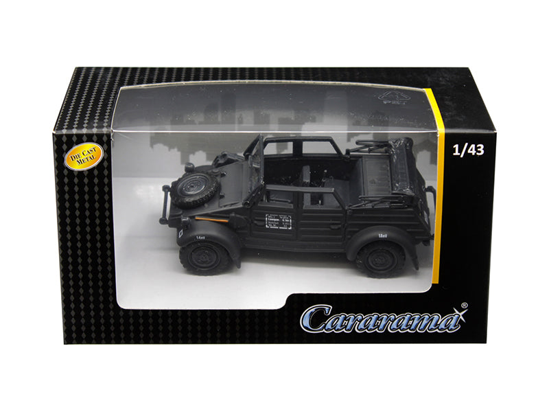 Volkswagen Kubelwagen Convertible K Type 82 Black 1/43 Diecast Model Car by Cararama free shipping USA