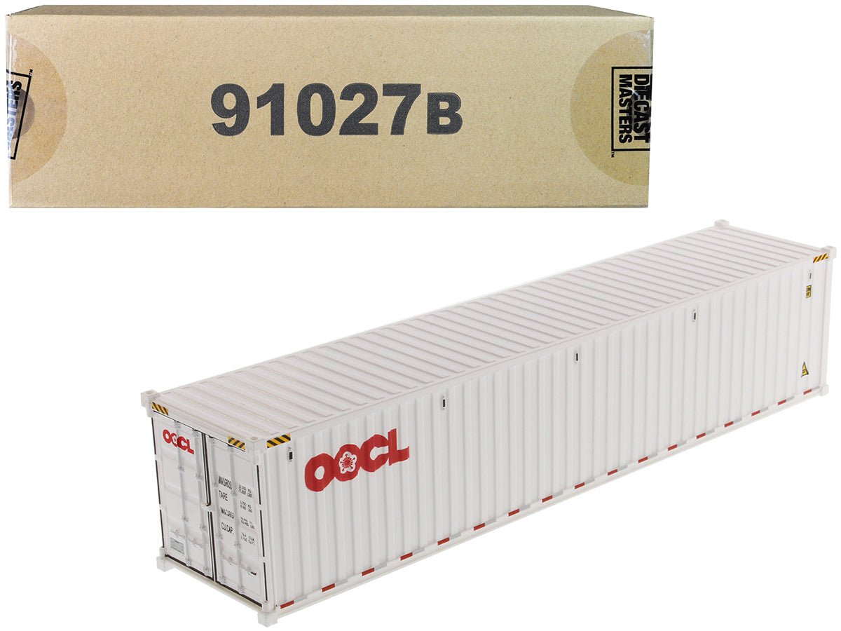 40' Dry Goods Sea Container "OOCL" White "Transport Series" 1/50 Model by Diecast Masters free shipping USA - Rapid Vehicles