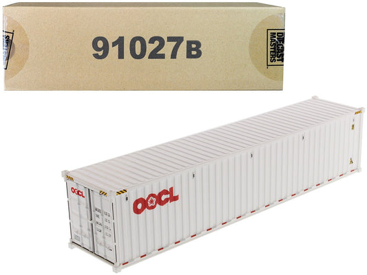 40' Dry Goods Sea Container "OOCL" White "Transport Series" 1/50 Model by Diecast Masters free shipping USA - Rapid Vehicles