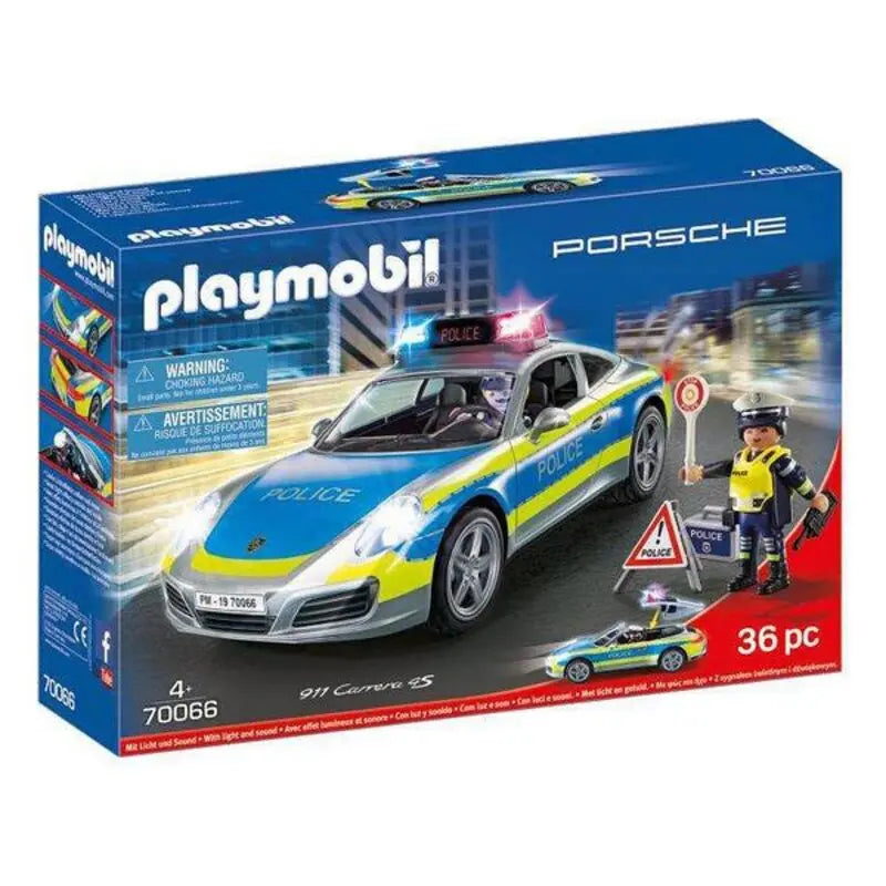 Playset Porsche 911 Carrera 4S Police Playmobil 70066 (36 pcs) - Premium Toys from Bigbuy - Just $90.99! Shop now at Rapidvehicles