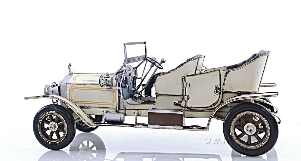 8" Silver Metal c1909 Rolls Royce Hand Painted Decorative Car - Premium Sculptures from homeroots home decor - Just $252.88! Shop now at Rapidvehicles