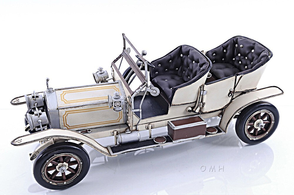 8" Silver Metal c1909 Rolls Royce Hand Painted Decorative Car - Premium Sculptures from homeroots home decor - Just $252.88! Shop now at Rapidvehicles