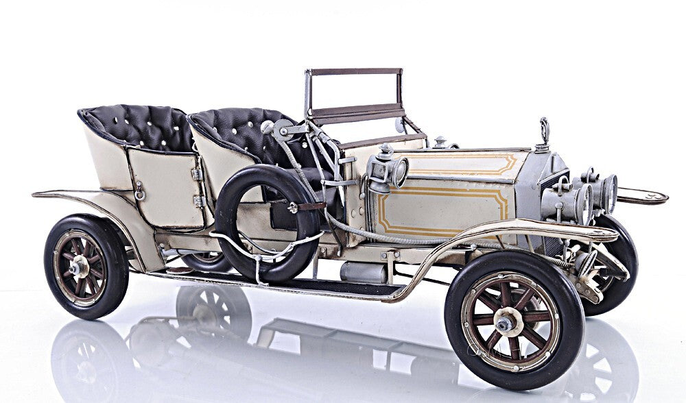 8" Silver Metal c1909 Rolls Royce Hand Painted Decorative Car - Premium Sculptures from homeroots home decor - Just $252.88! Shop now at Rapidvehicles